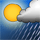 Wetter Icon Vereinzelt stürmisch